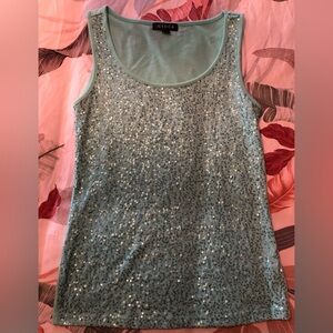 Jessica Sparkling teal Tank Top, size S